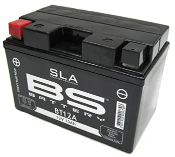 

BS Battery 300679 ASL148BT12 A AGM SLA motorcycle Battery, black color