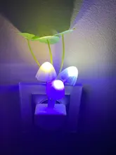 Luminaria-Lamp Mushroom Night-Light Us-Plug LED Induction-Dream Novelty Fungus 220V EU