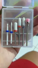 Juego de fresas para manicura, accesorios para máquina de manicura, 6 uds.