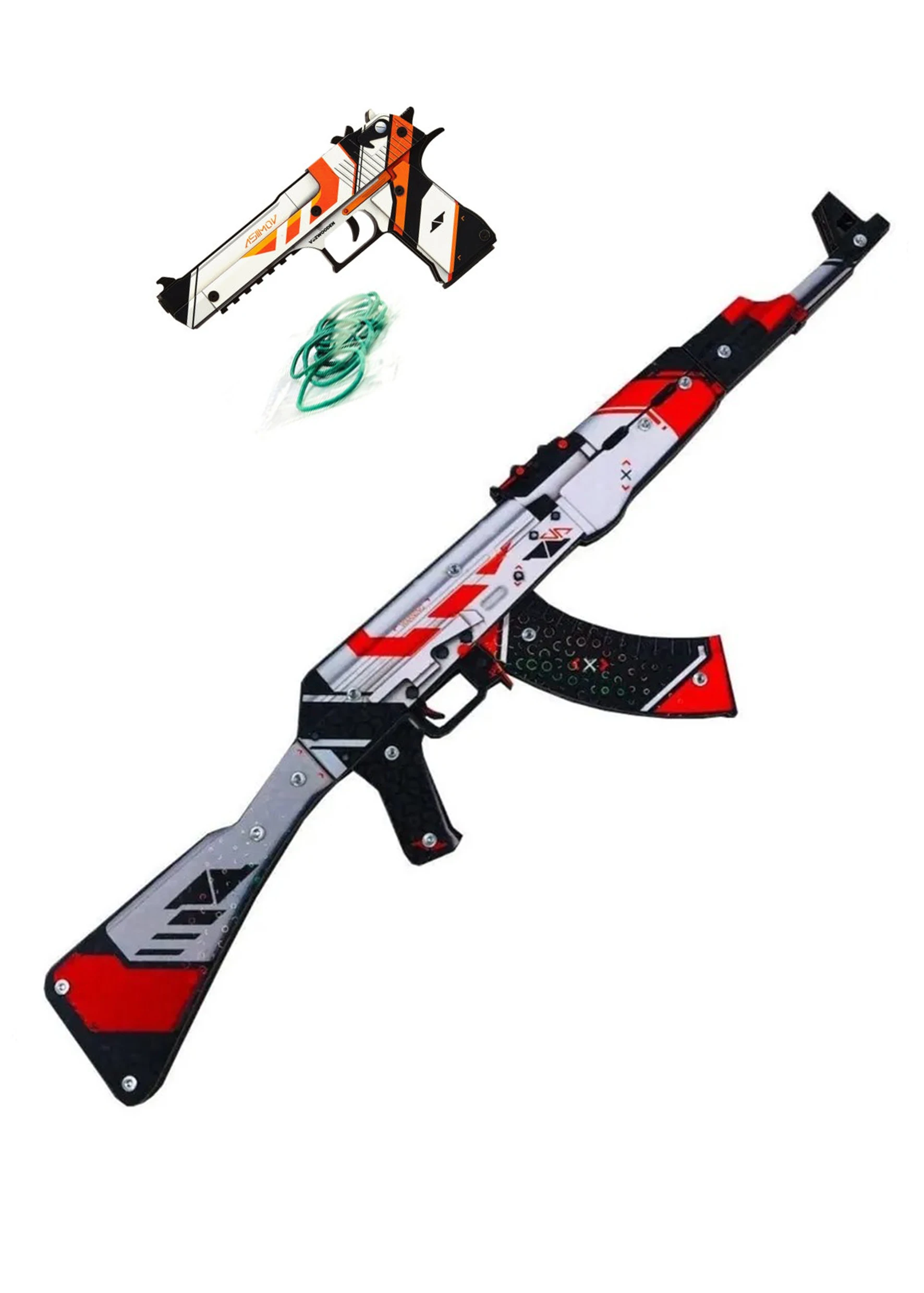 Wooden set of KS go | gun Asimov CS rubber arrow best goods fast delivery Azimov Игрушки и хобби
