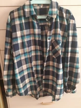 Plaid Shirts Blouses Oversized Women Top Long-Sleeve Blusas Loose Casual Cotton Ladies