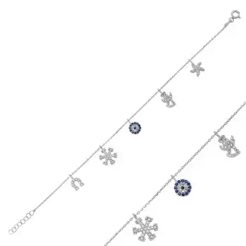 

KUTAYDAN 925 Sterling Silver Luck Lady Bracelet