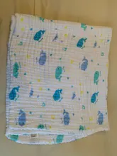 Manta de muselina de 6 capas para bebé, ropa de cama personalizada para recién nacido