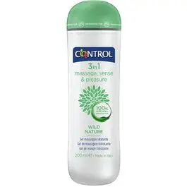 Lubrificante Control Wild Nature Gel Masaje 3 En 1 200 Ml
