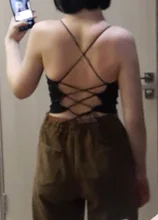 Sexy Underwear Tops Tank-Top Lingerie Padded-Crop Backless Bandage HELIAR Cotton Women