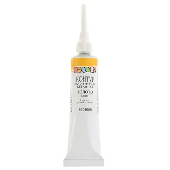

Contour on glass and ceramics DeCola gold 18 ml