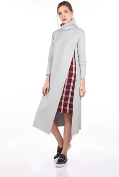 

Markapia With Deep Slit Turtleneck Tunic