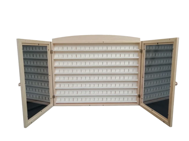 Display Cabinet Collections Dedales. For 144 Thimbles. In Natural Pine  Wood. It Can Be Painted. Measurements (width/bottom/height): 60*6.5*54 -  Wood Diy Crafts - AliExpress