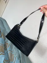 Bolso Baguette de piel de cocodrilo para mujer, bolsas de mensajero de hombro para mujer, bolsos de cuero de marca de lujo, bolsos cruzados, novedad de 2020