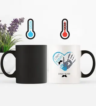 

Father's Day Custom Dear Dad Magic Mug Cup-12