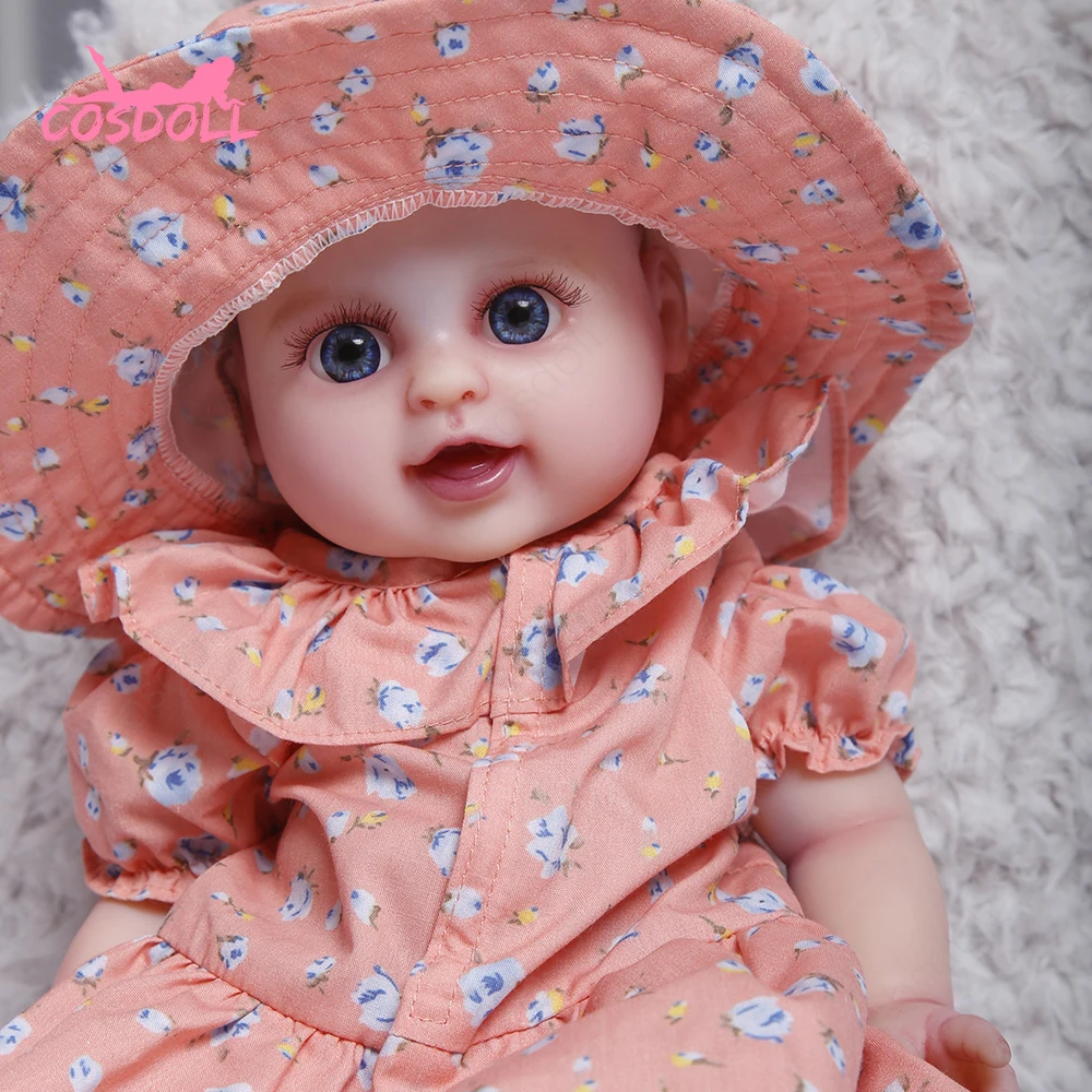 Кукла реборн силиконовая COSDOLL 33 см 1 45 кг 100% полная кукла детская игрушка Реборн