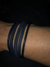 ZOSHI-Pulseras de cuero coloridas trenzadas para hombre, brazalete Heren, pulseras de cuero genuino a la moda con hebilla magnética