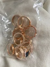 Tocona-Anillos de oro con piedras de cristal cuadradas brillantes para Mujer y hombre, Charms de estrellas geométricas, joyería para Mujer, venta al por mayor 9071