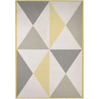 

Contemporary rug MADRID - 120X170 cm-White Paper/Yellow