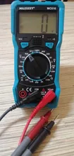 Mileseey-multímetro Digital NCV de rango automático, medidor de voltaje CA/CC, luz Flash, pantalla grande