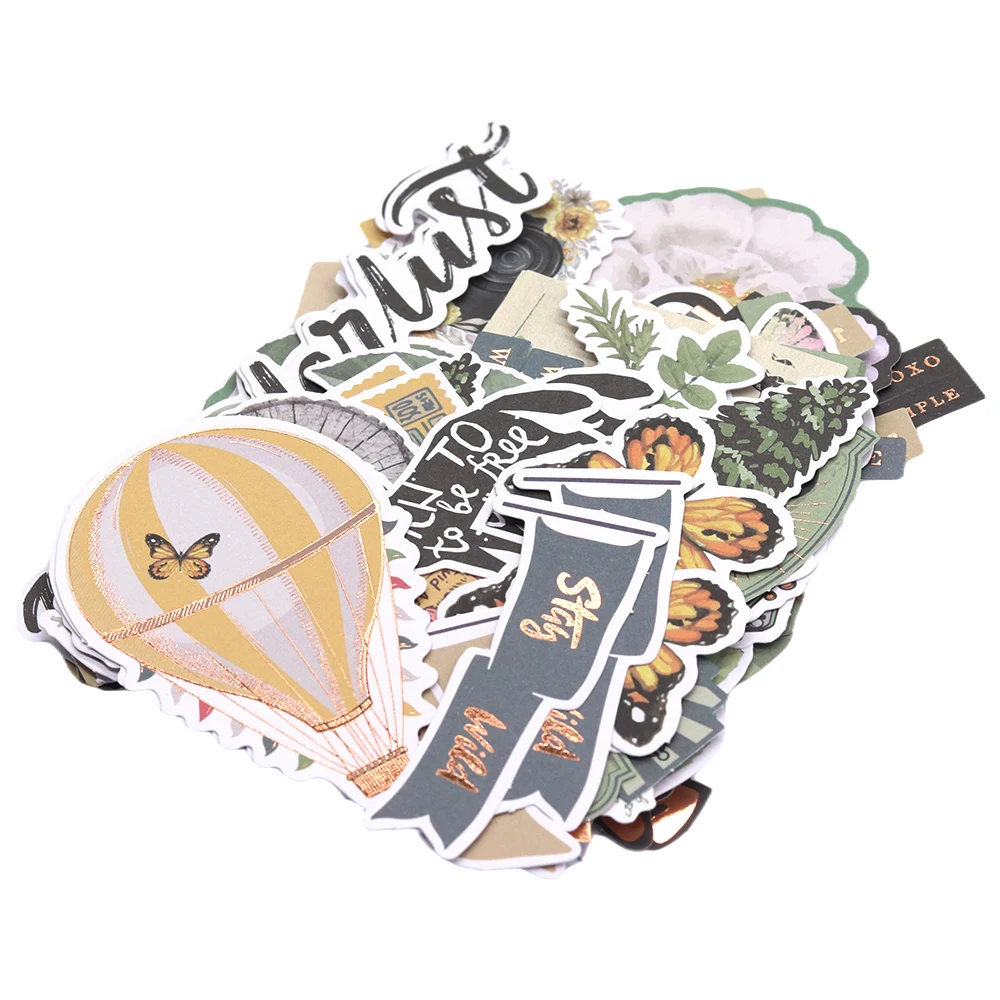 Paper Diecuts Ephemera Shapes Embellishments Foil Design Scrapbooking Cardmaking Journal Decoration 178pcs paper diecuts embellishments