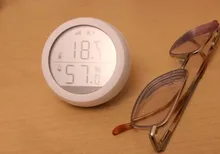 Tuya ZigBee-Sensor inteligente de temperatura del hogar y humedad, dispositivo con pantalla LED que funciona con asistente de Google y Tuya Zigbee Hub