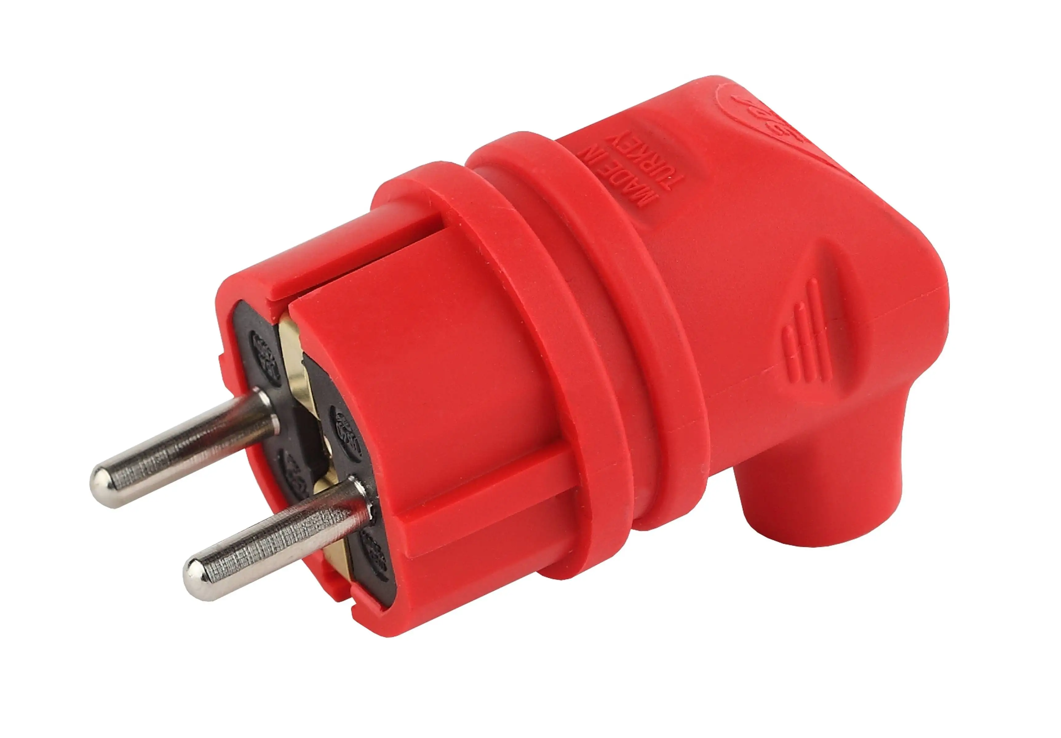 V9-RED-IP44 ЭРА Вилка каучуковая с/з 90град 16A IP44 красная (35/350/2100) Б0044549 |