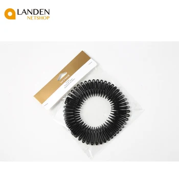 

1 Piece plastic full circle elastic Flexible's comb teeth headband clip washout facial fixed