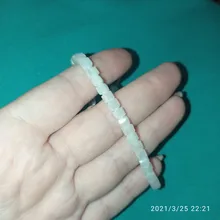 Pulsera con cuentas de cristal para mujer, longitud ajustable, 1 Uds., joyería hecha a mano