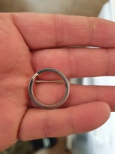 LLavero de acero inoxidable con agujeros para mujer, lote de 10 unidades, 20/23/25/28/30/33/35mm, partido redonda, regalo para hombre