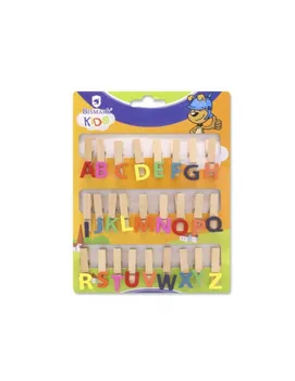 

SET TWEEZERS WOODEN ALPHABET LETTERS 26 PCS WITH DIFFERENT COLORS IN EACH