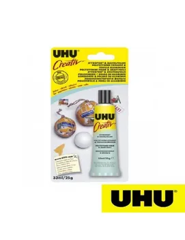 

UHU CREATIV'PARA POLYSTYRENE AND ALUMINUM FOIL 33 ML.