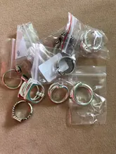 Foxanry minimalista de Plata de Ley 925 Plata Lisa anillos para las mujeres nueva moda geométricos irregulares Punk fiesta Hiphop joyería regalos