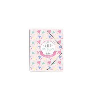 

A4 polypropylene AMELIE CLASSIC rubber folder pink
