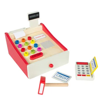 

Wooden cash register Play & Learn