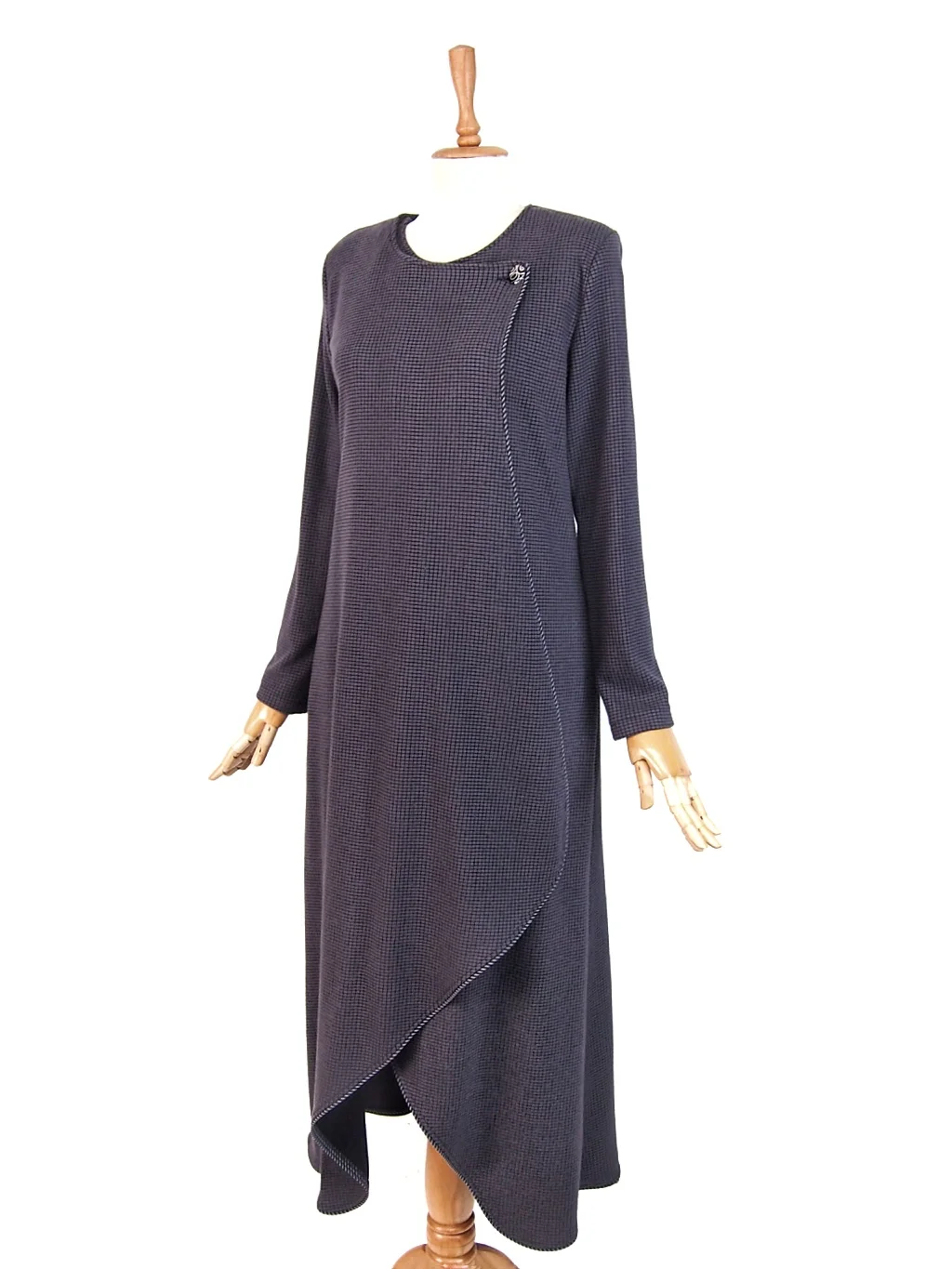 Muslim Double Breasted Overcoat Long Dress Women Eid Abaya Kaftan Hoddies Abayas with Pockets Kaftan Robe Femme Reis İslamic