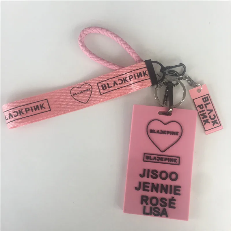 

BLACKPINK JISOO JENNIE ROSE LISA Bus Keychain Card Set Keyring Pendant Lanyards KILL THIS LOVE YG352G