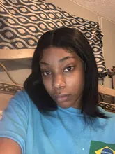 Luvin-mechones de cabello humano postizo brasileño, extensiones de cabello humano liso con cierre frontal de encaje 4X4