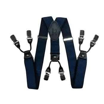 

Suspenders for trousers wide (4 cm, 6 clips, blue) 55126