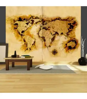 

Photo Mural-gold prospectors map