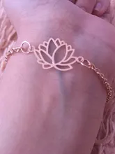 Pulseras de oro de loto hueco para mujer, pulsera de Navidad, regalo de joyería, 2021