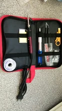 Soldering-Iron-Set-Kit Flux-Tips-Stand Electric Digital 220V 80W 110V with Tin-Wire-Tool-Bag