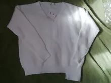 OUSLEE-suéter de manga larga con cuello en V para mujer, jerseys sólidos básicos para mujer, suéteres de punto informales de estilo coreano, Top 2021