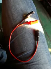 Alligator Clips Jack-Connector Power-Cable Crocodile-Wire Female 12V DC Voltage