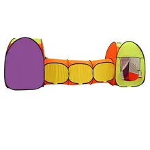 ПИ-004КТ/3К Палатка "Радужный домик"(2 палатки 4 грани с тоннелем из 3х секций