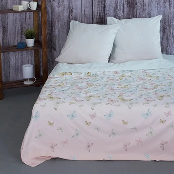 

Linen fabric percale butterfly