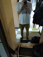 Dropshipping. Exclusivo. Japonés Streerwear hombres pantalones a cuadros Otoño de 2020 de moda de hombre delgado pantalones casuales coreano pantalones de Harem para hombre