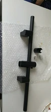 Slide-Bar Hose Shower-Riser Wall-Mount Hand-Held Adjustable Black with 