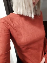 FSDA-Body de manga larga con cuello redondo para mujer, Top Sexy de ante para otoño e invierno, Top informal de color caqui, Mono para señora, ropa de calle 2020