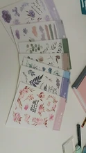 Mohamm 2 hojas Breeze Sweet Rain Series pegatinas decoración Planta Fresca DIY Colegio estacionario tela suministros