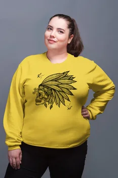 

Angemiel Wear Indian Capped Yellow Women Sweatshirts