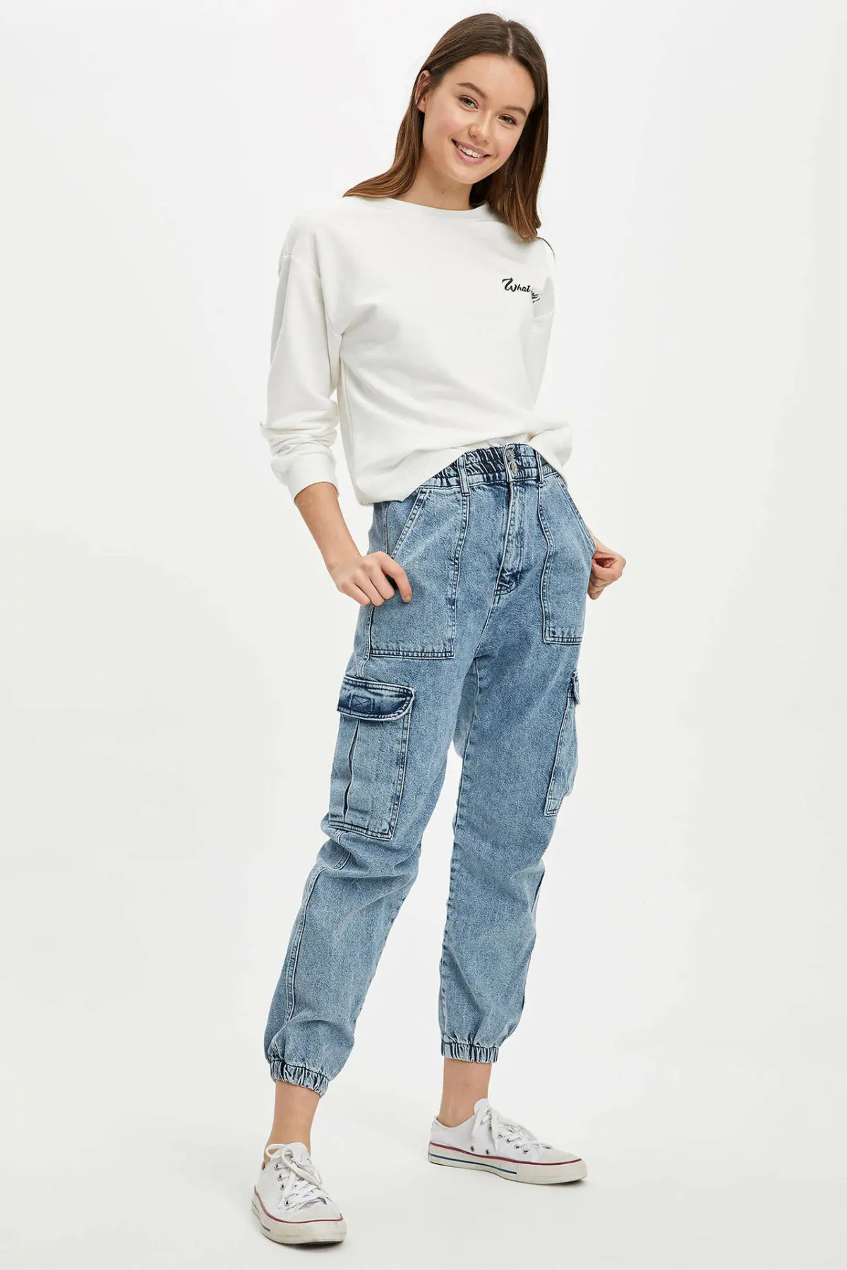 trendy denim jeans
