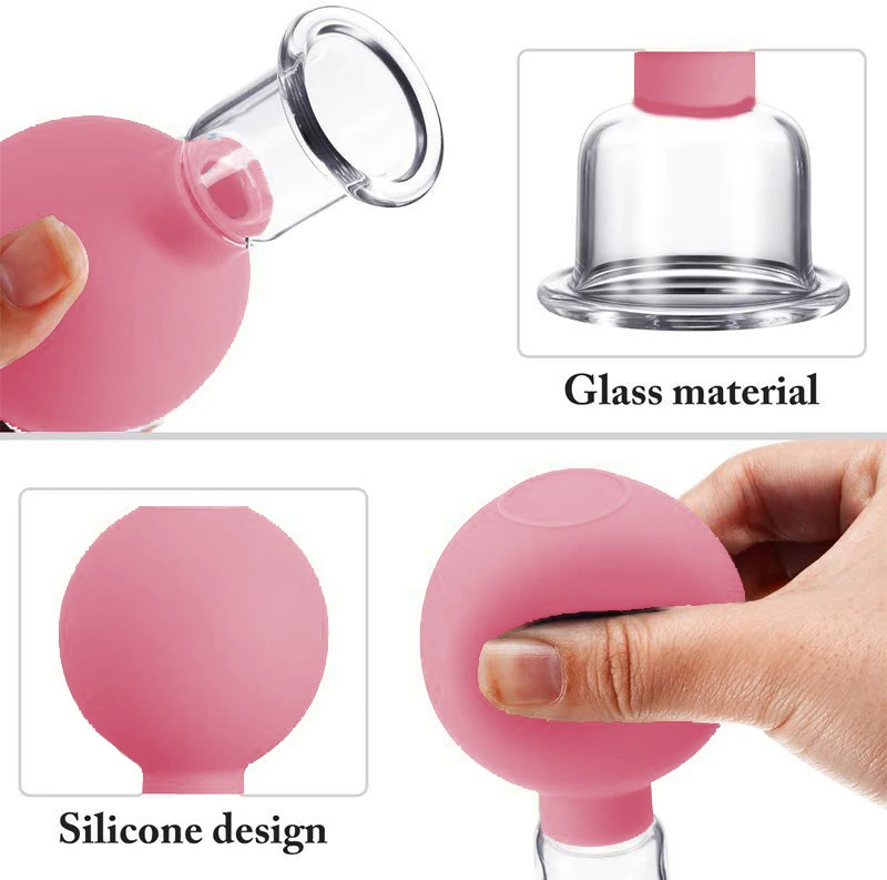 Vacuum Cupping Glasses Massage Body Facial Cups Anti Cellulite Therapy Tool