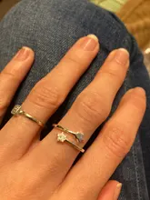 Anillos de estrella de cristal de Color plateado para mujer, anillos ajustables, joyería de boda de moda, novedad