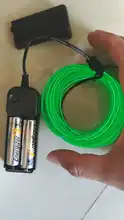 Strip LED Cable Rope-Tape Shoes Neon-Light El-Wire Glow Waterproof Flexible 3V Clothing